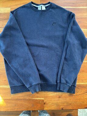 Nike Mini Swoosh Crewneck Sweatshirt Navy - Medium